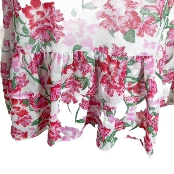 Lulu’s Floral Flutter Boho Chic Cottagecore Dress - Picture 4 of 5